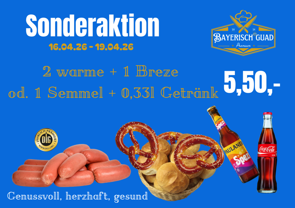 Sondermenü am Rosswurststand Sonderaktion am Rosswurststand in Cham