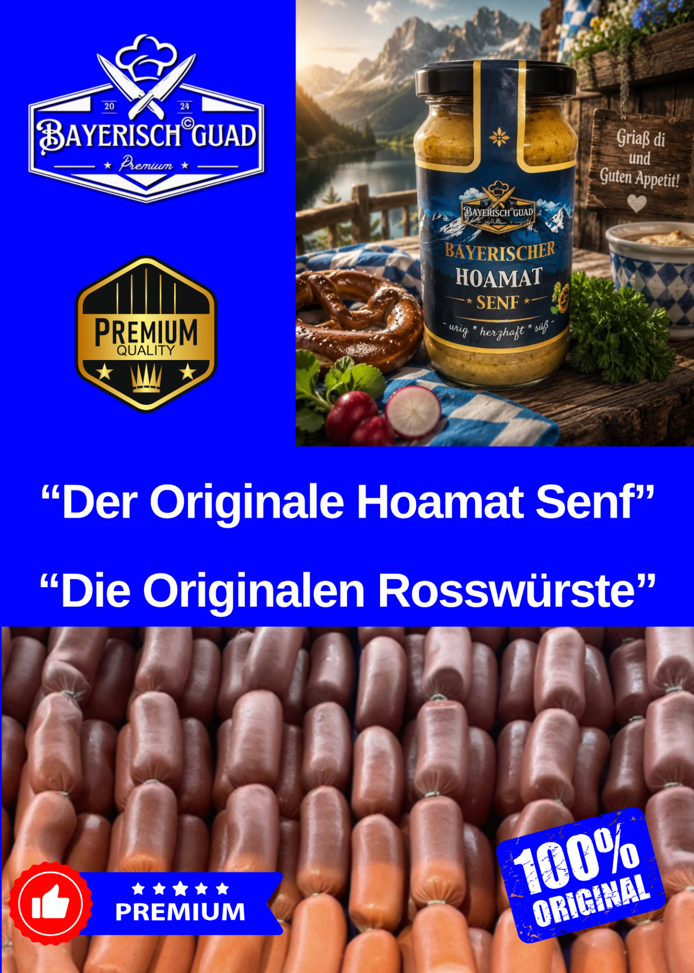 Genussvolle Rosswurst