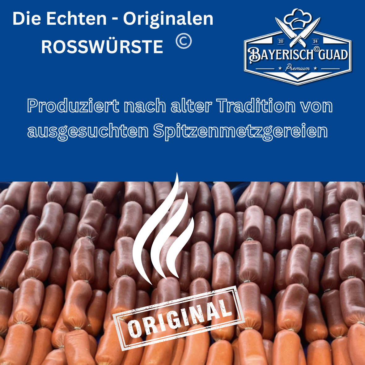 Spezielles Kühlfahrzeug für den Transport von Rosswurst