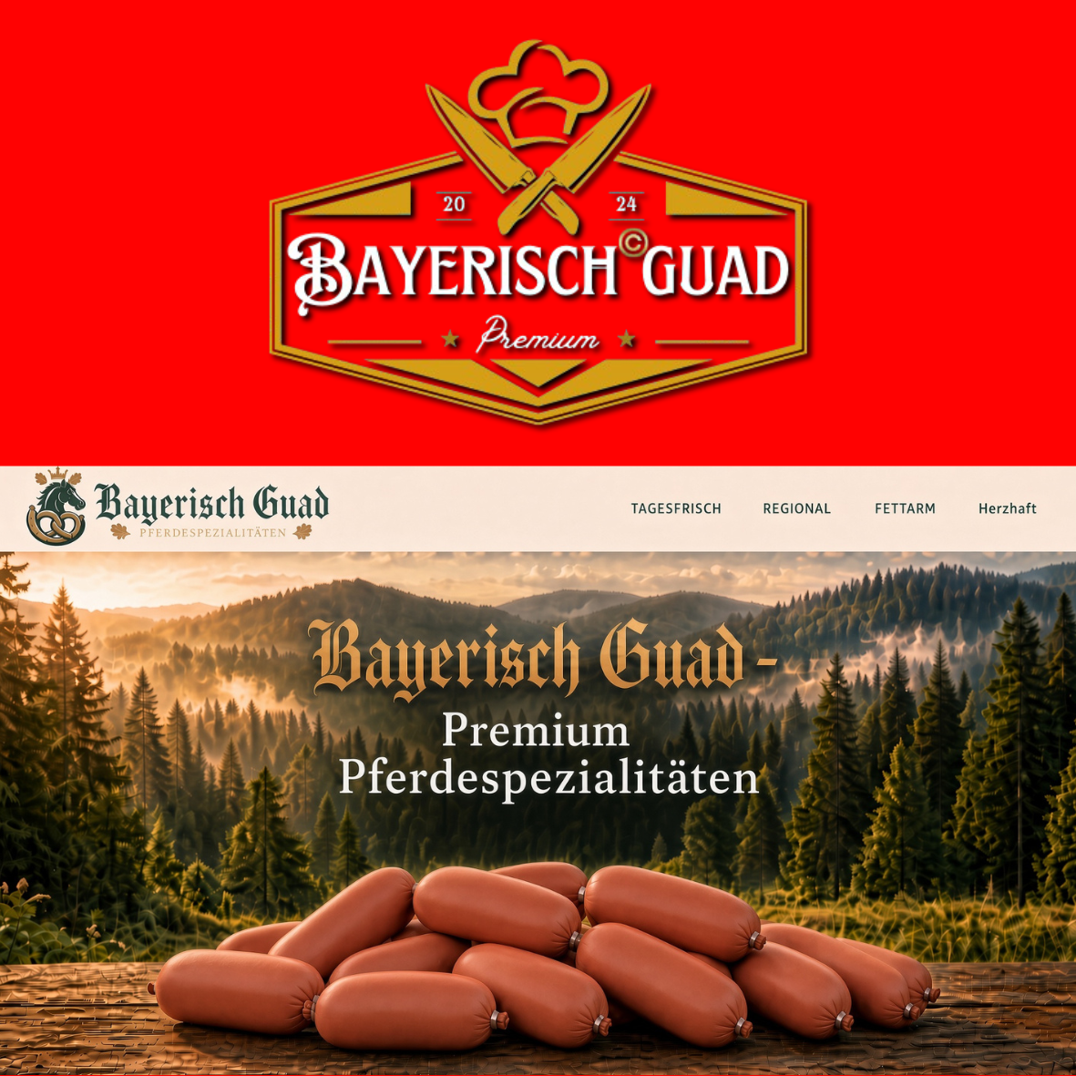 Genussvolle Rosswurst