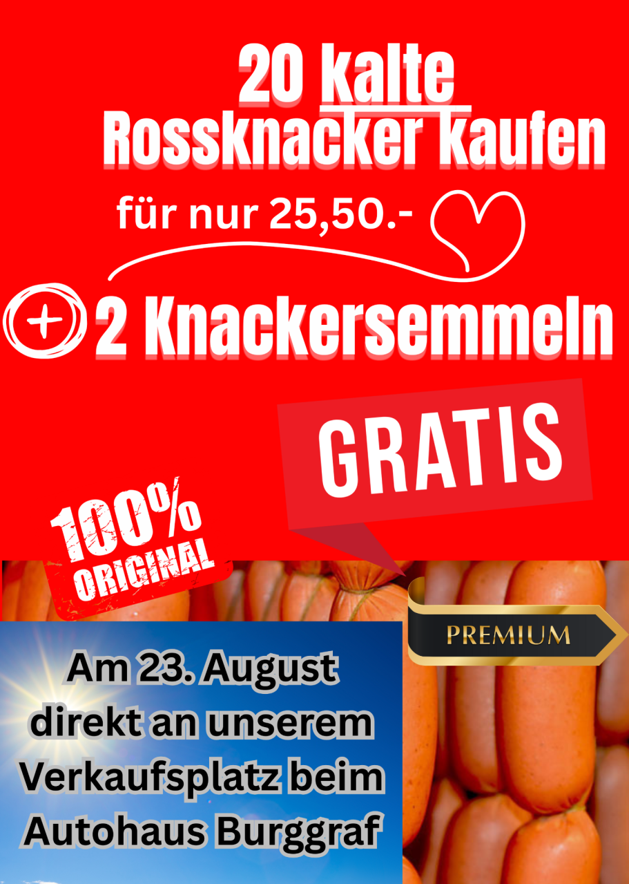 rosswürste gratis am 23.8.25