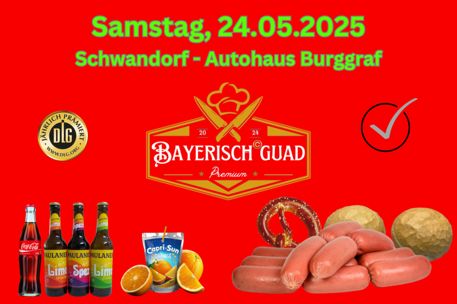 Mega Rosswurstverkauf beim Autohaus Burggraf in Schwandorf