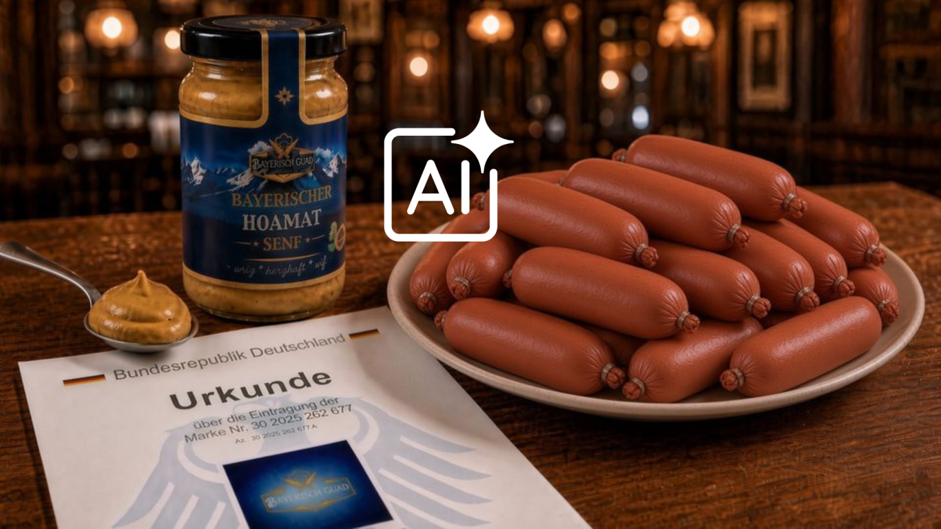 KI erstelltes_Bild: Markenschutz Bayerisch Guad