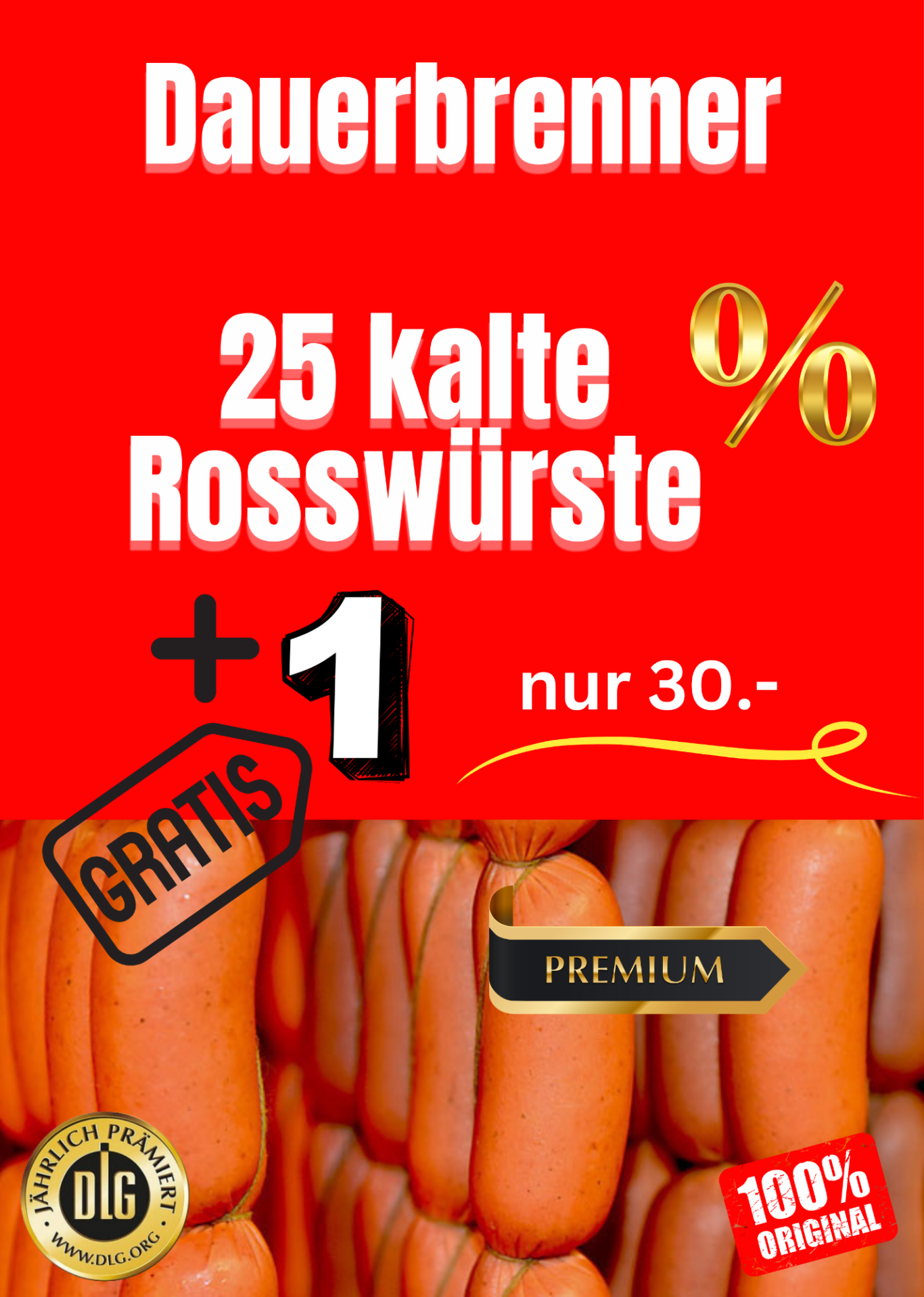 Dauerbrenner Angebot Rosswurst